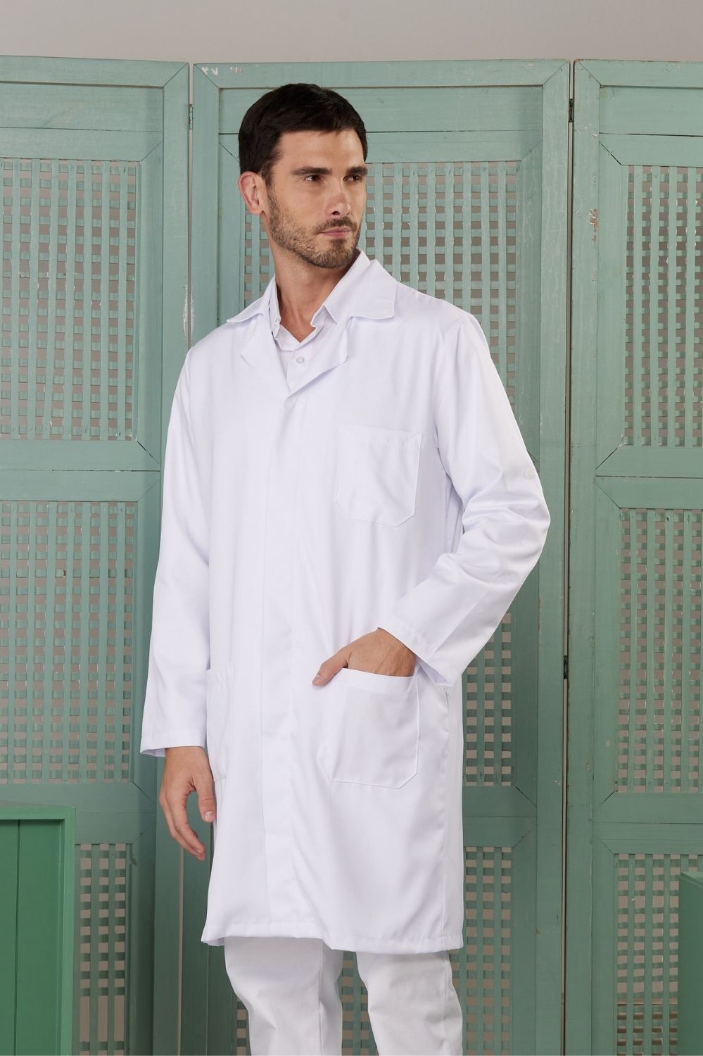 JALECO 3/4 SELETEL ML-BRANCO