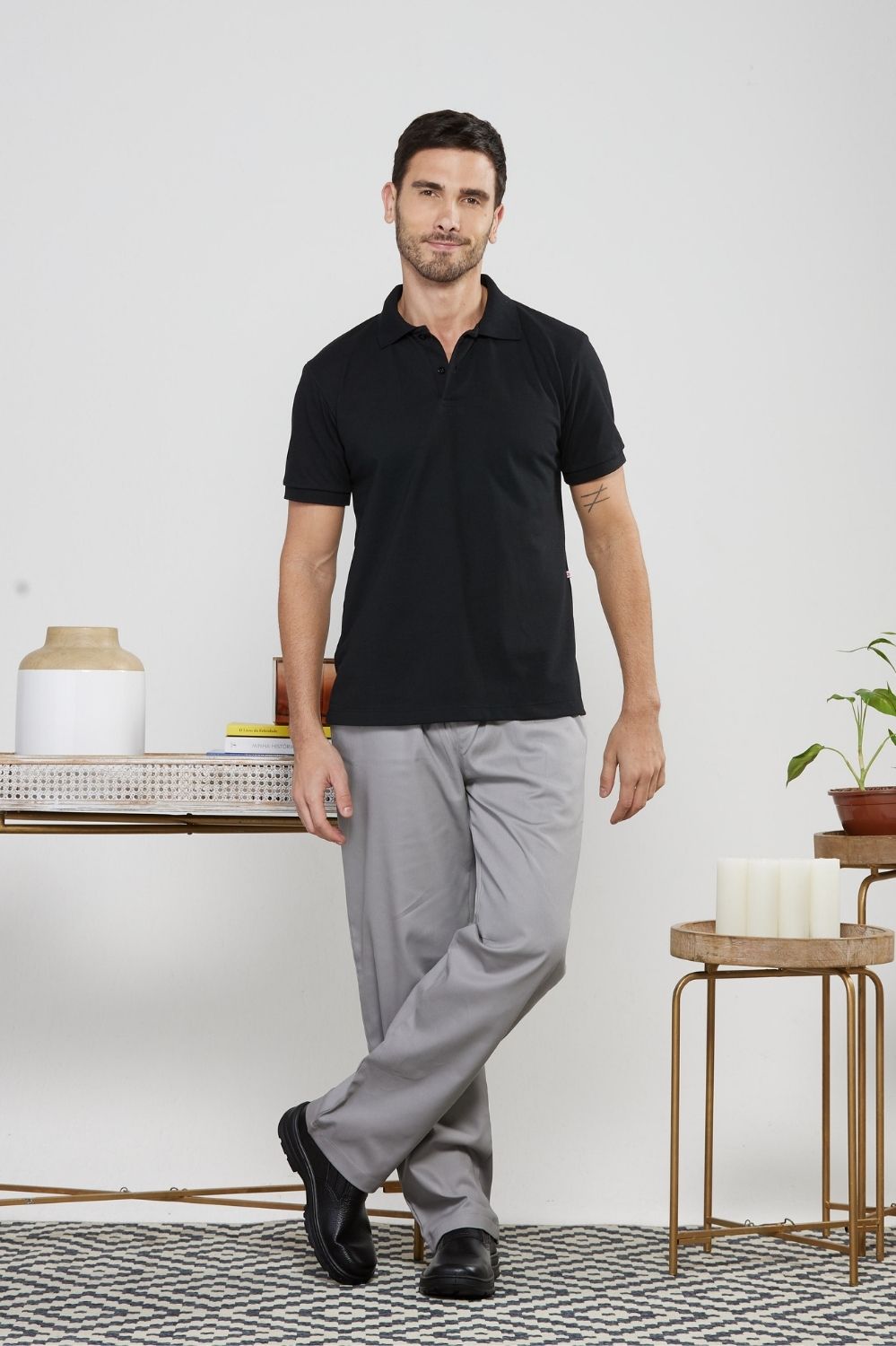 CALCA ELAST BRIM LEVE CORES-CINZA 816