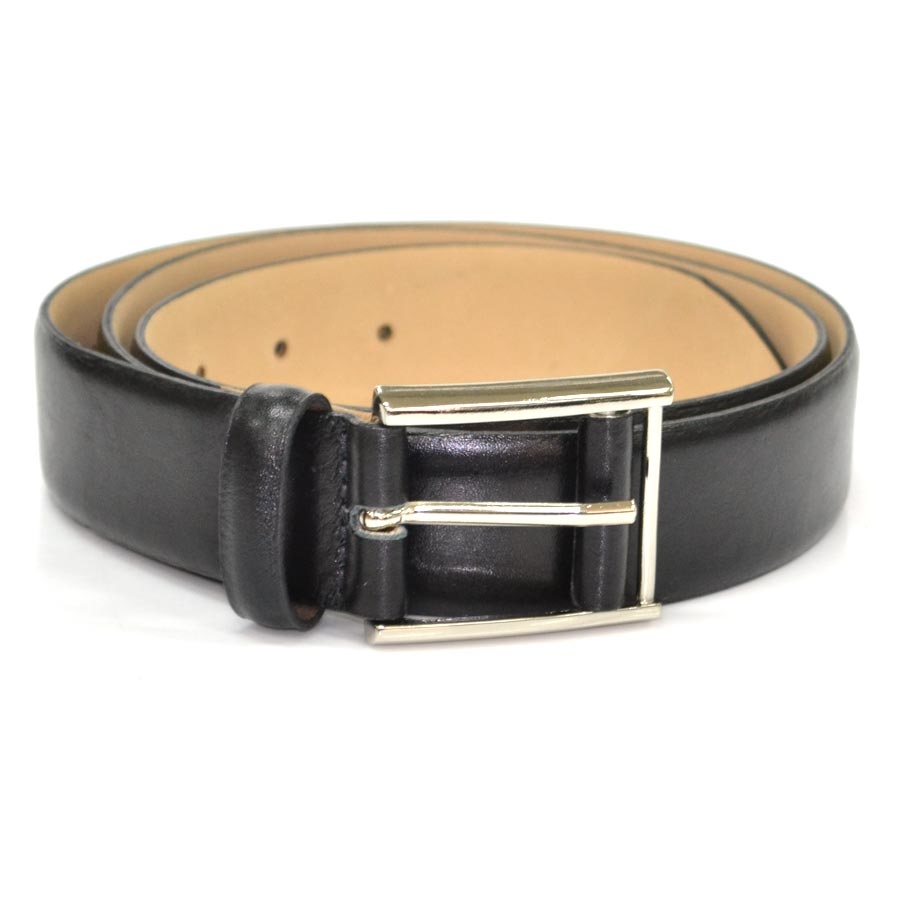 CINTO DE COURO SOCIAL MASCULINO-PRETO