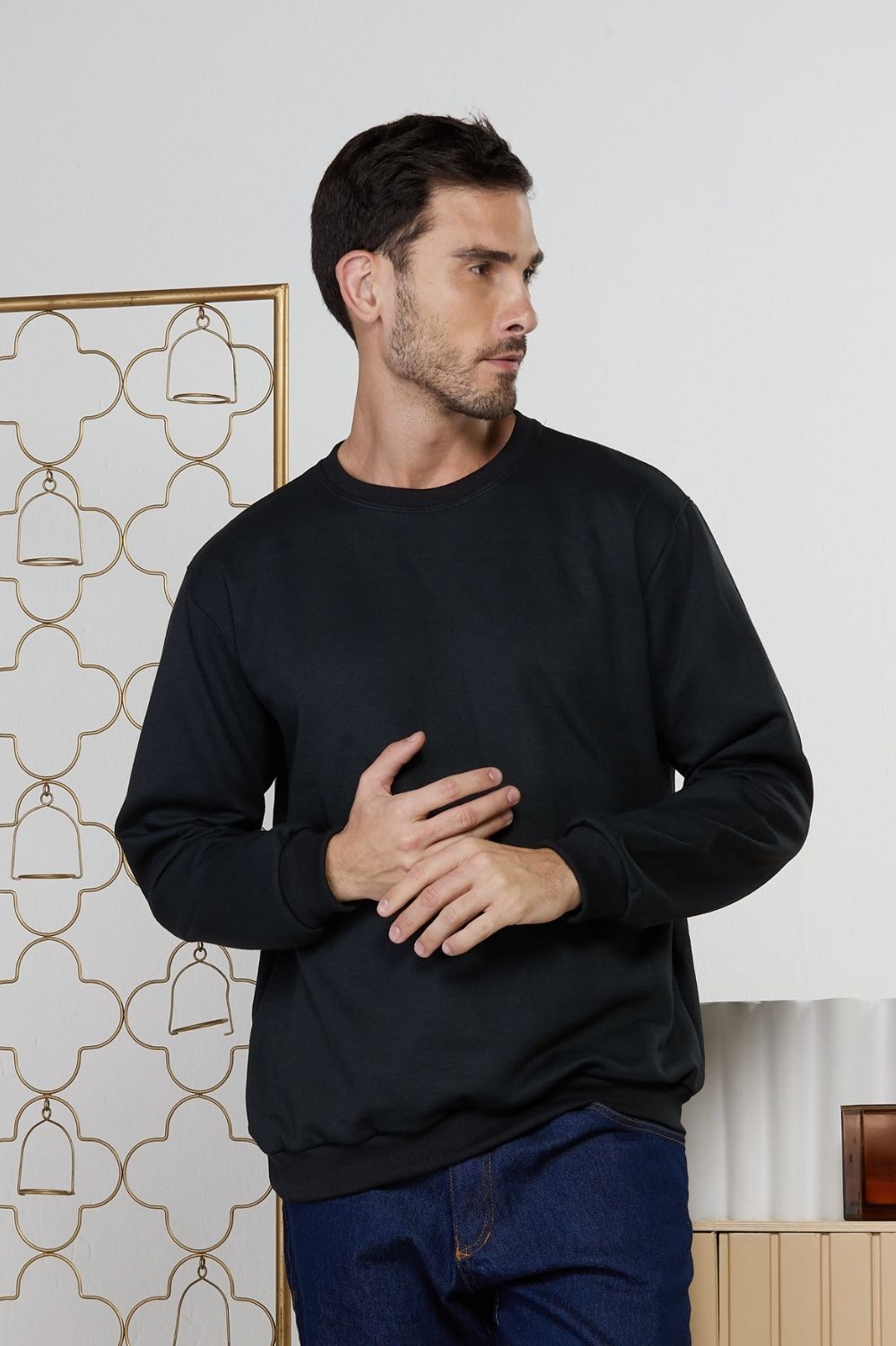 BLUSA DR MOLETOM CORES-MARINHO 60037E