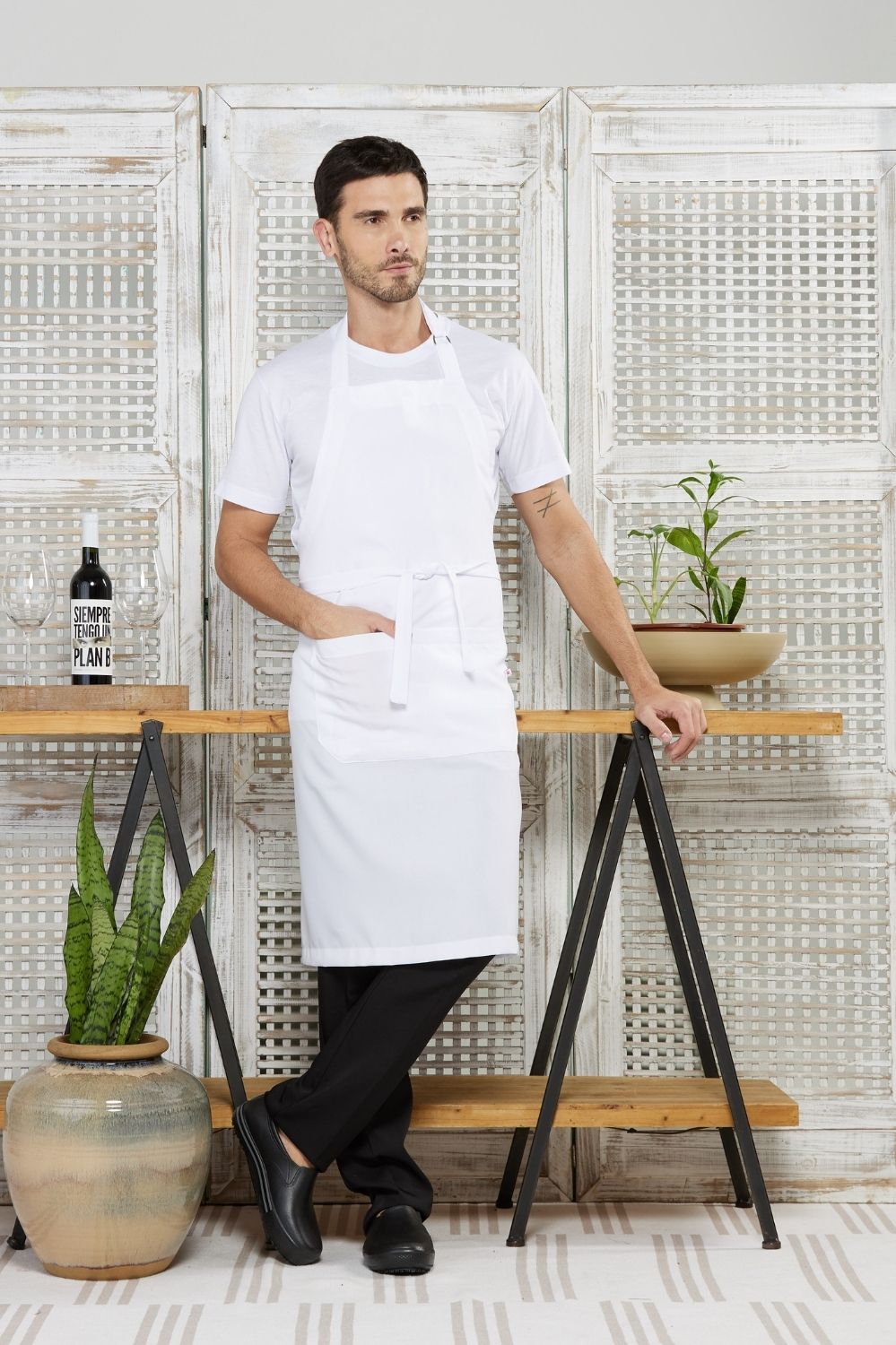 AVENTAL PAPRICA OXFORD-BRANCO