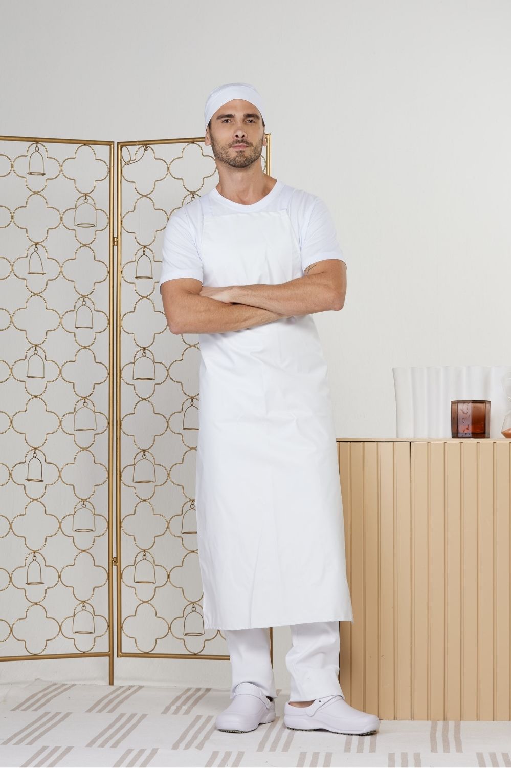 AVENTAL LONGO NAPA-BRANCO