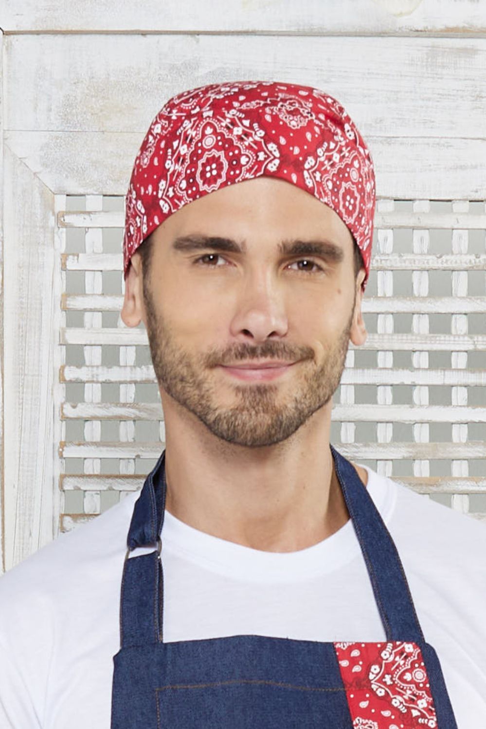 BANDANA NEW TRIC/ESTAMPADA-PAISLEY VERM/BR/PR