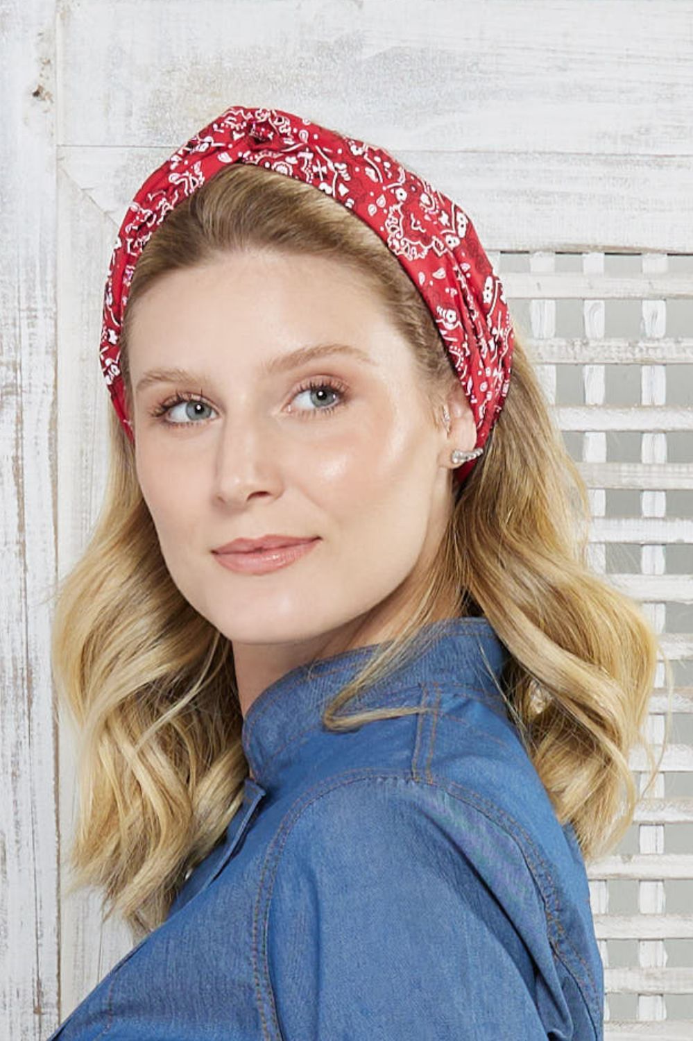 TURBANTE TRIC/ESTAMPADA-PAISLEY VERM/BR/PR