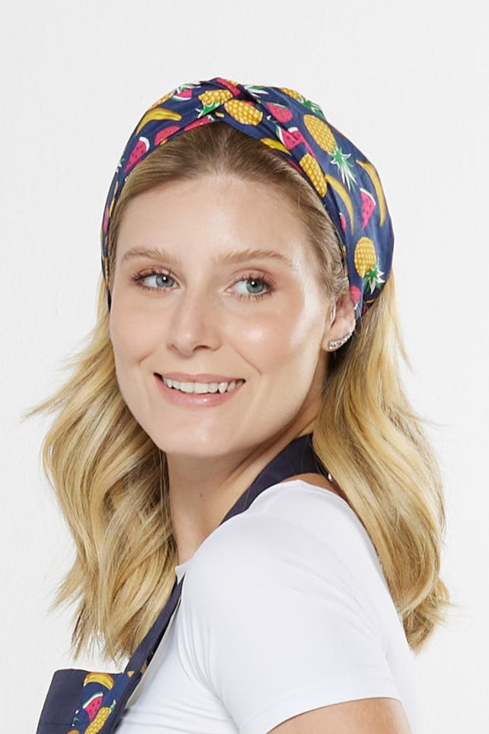 TURBANTE TRIC/ESTAMPADA-ABACAXI/BANANA/MELAN