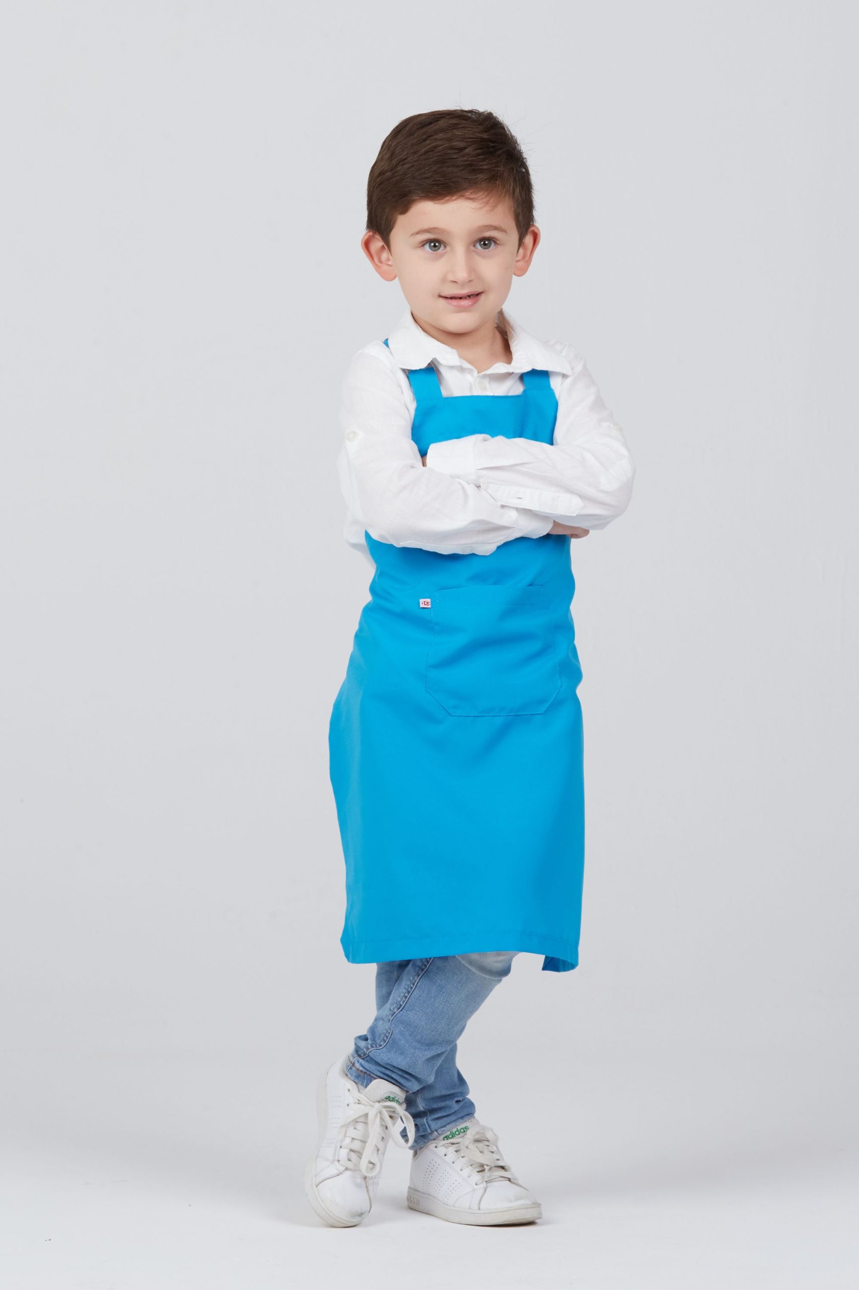 AVENTAL CURTO INFANTIL SELETEL-AZUL 1218
